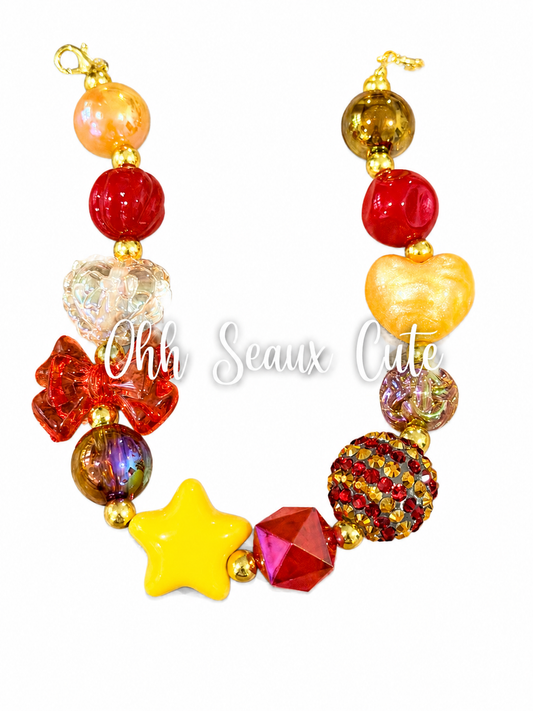 9” KC Chiefs 1 Hat Chain