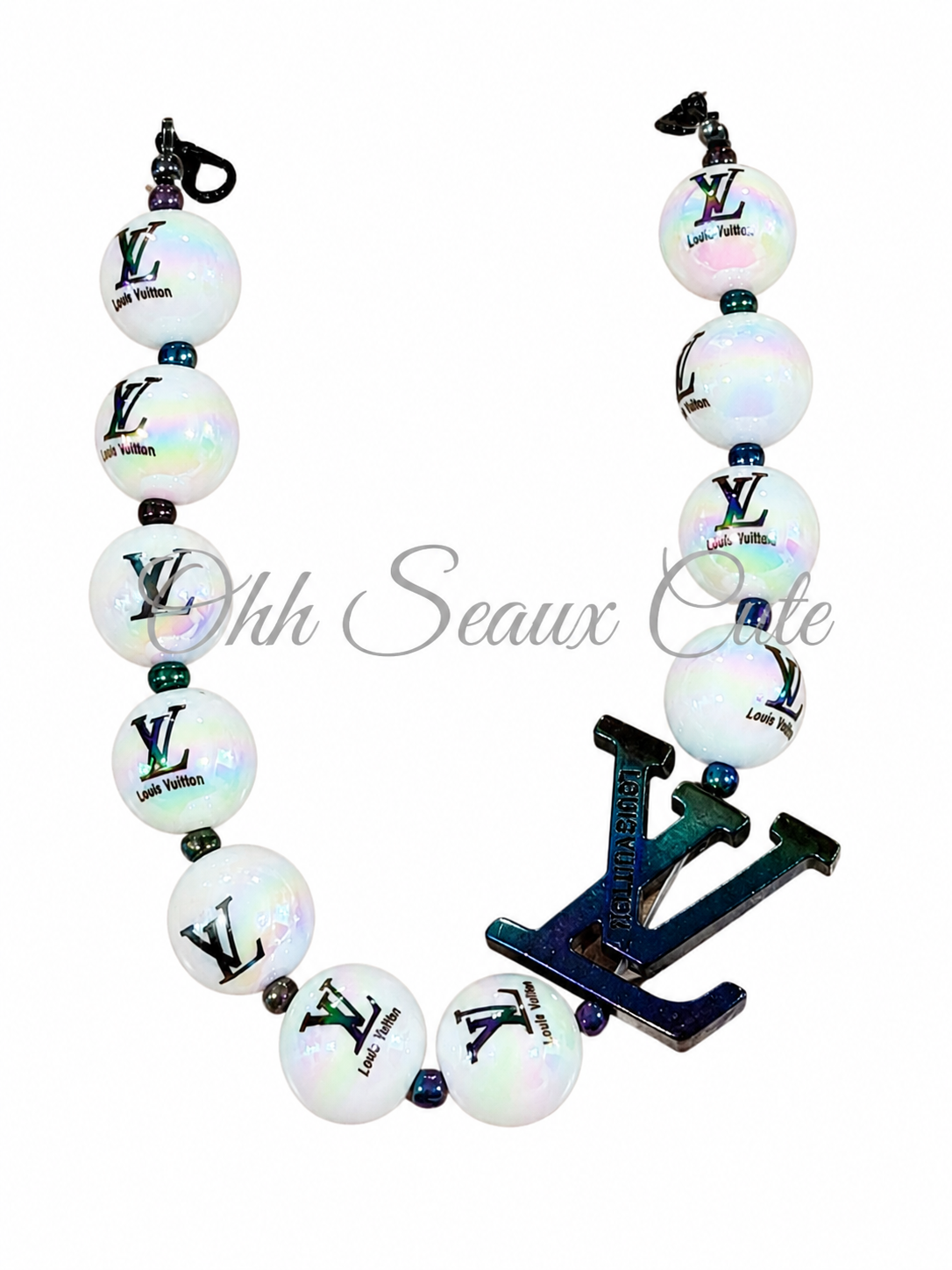 9” LV Logo 1 Hat Chain