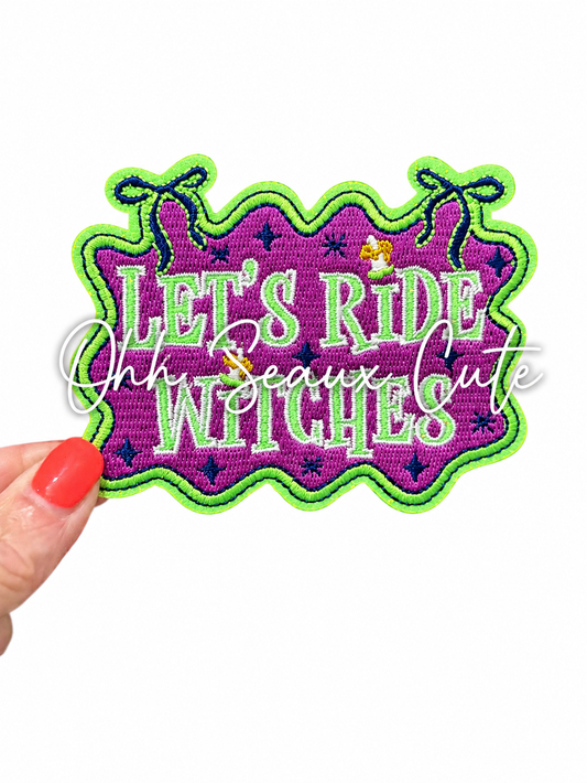 4”  Glow Let’s Ride Witches-Purple