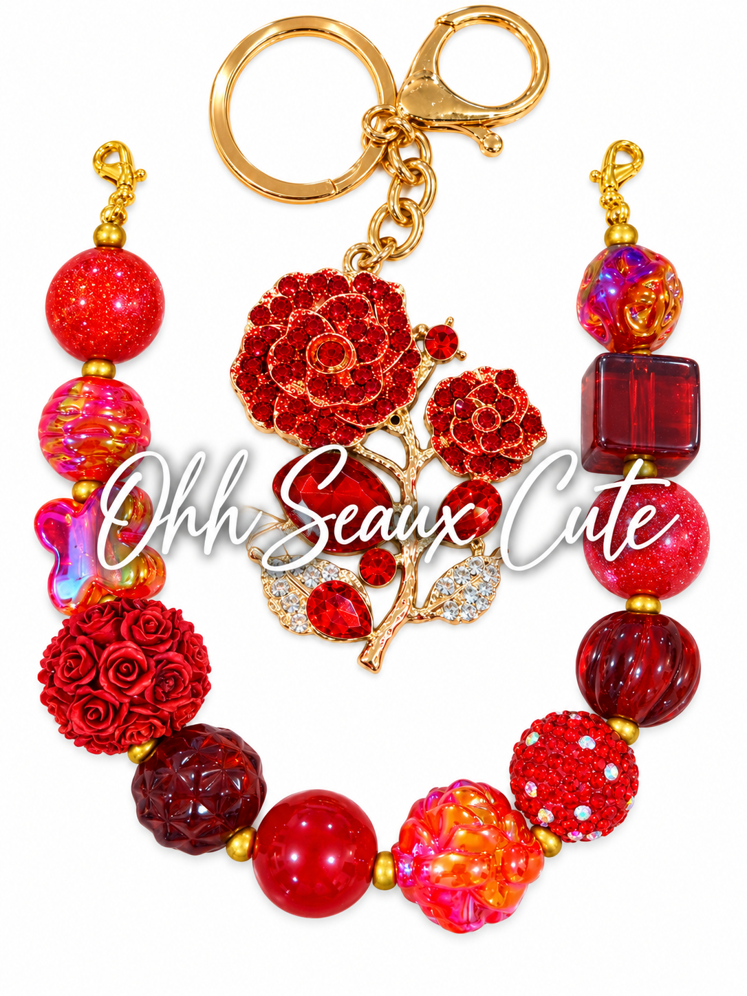 9” Red 1 Hat Chain