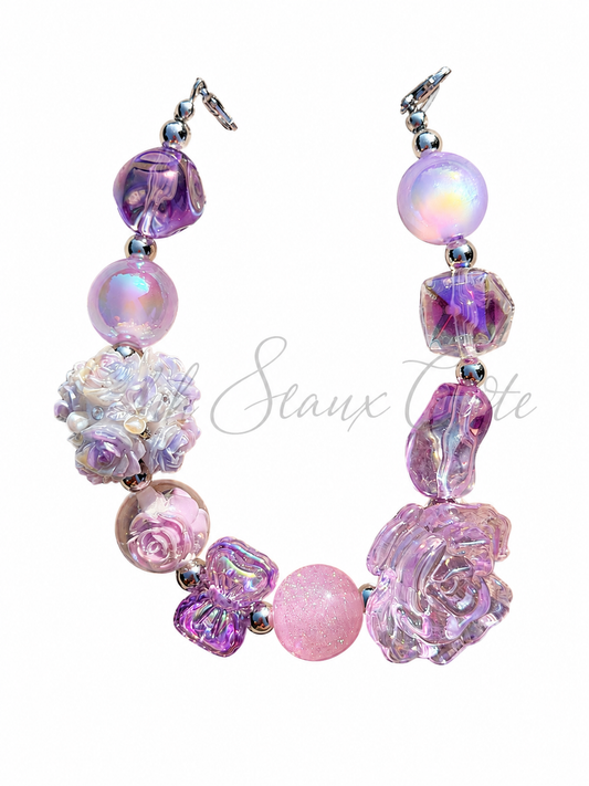 9” Purple/Pink 4 Hat Chain