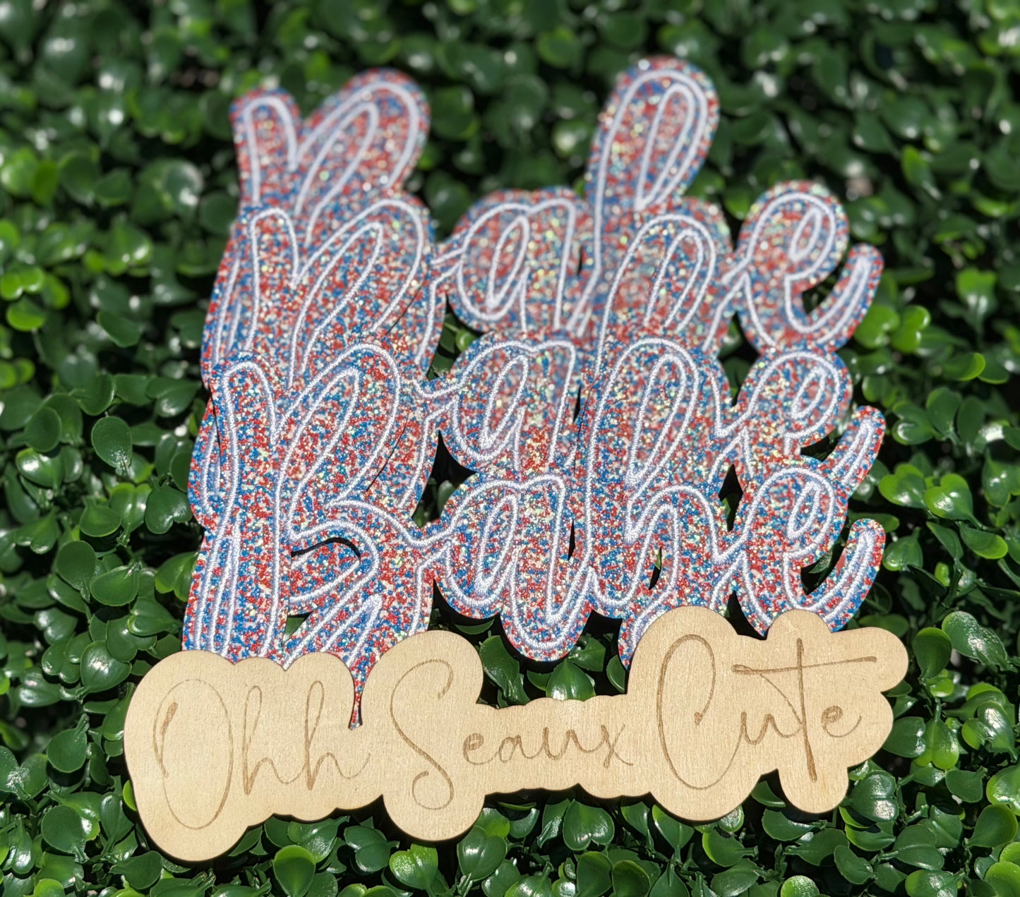 6” USA Glitter BABE