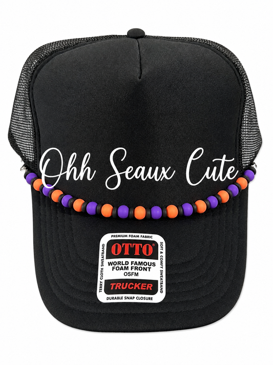 9”  8mm Clay Bead Halloween Hat Chain