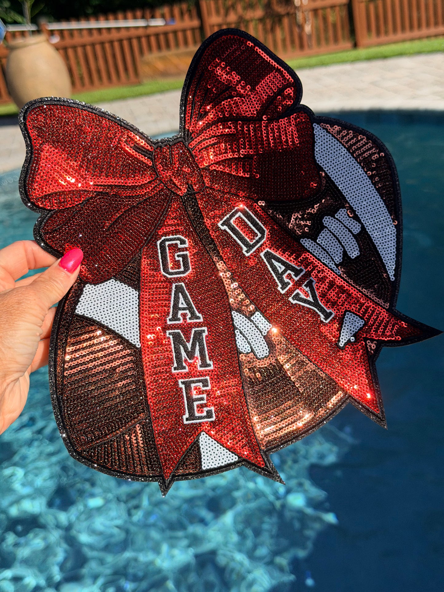 PREORDER 12” Sequin GAME DAY Football