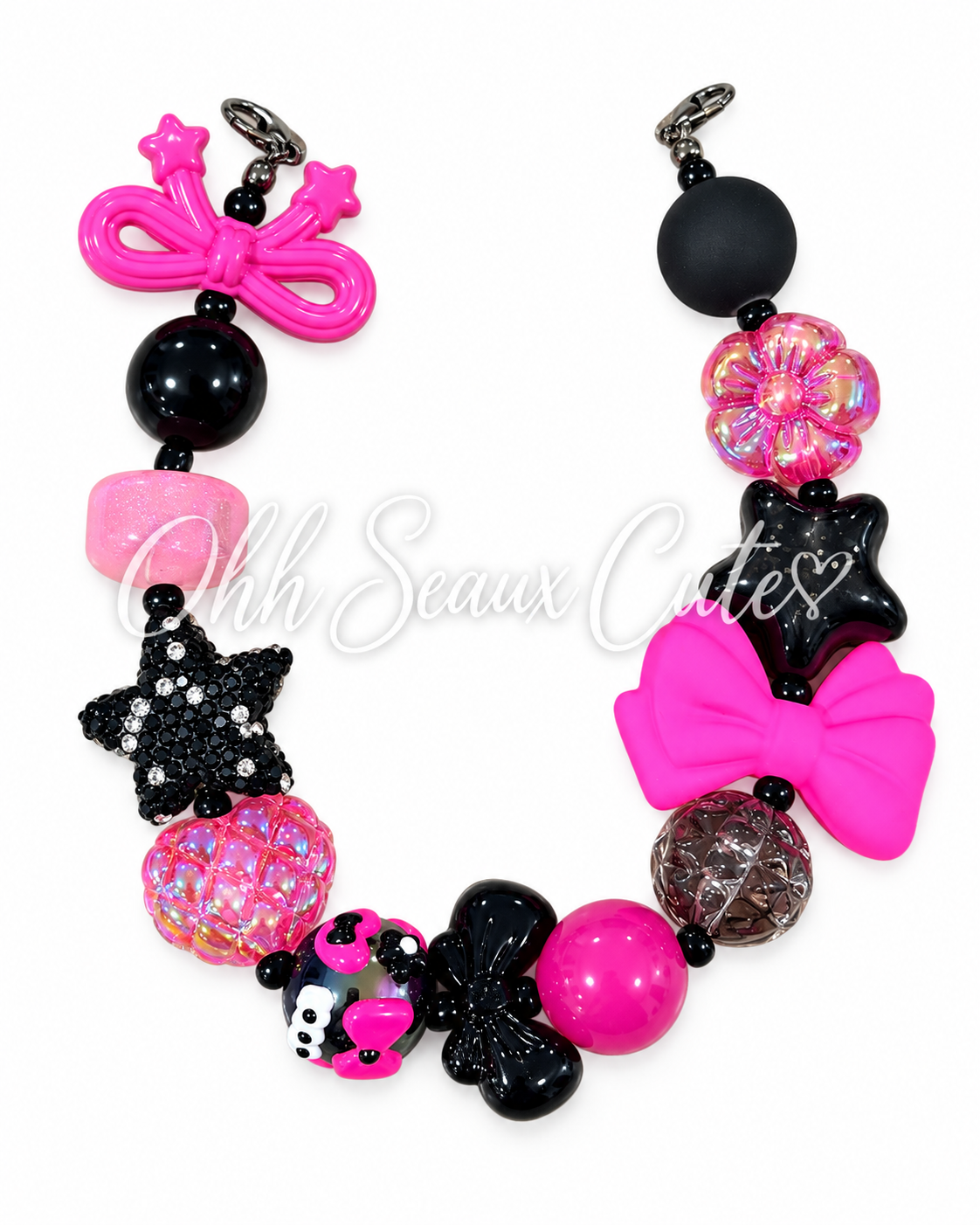 9” October Pink 11 Hat Chain
