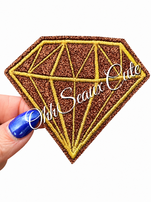 2.5” Glitter Diamond Bronze