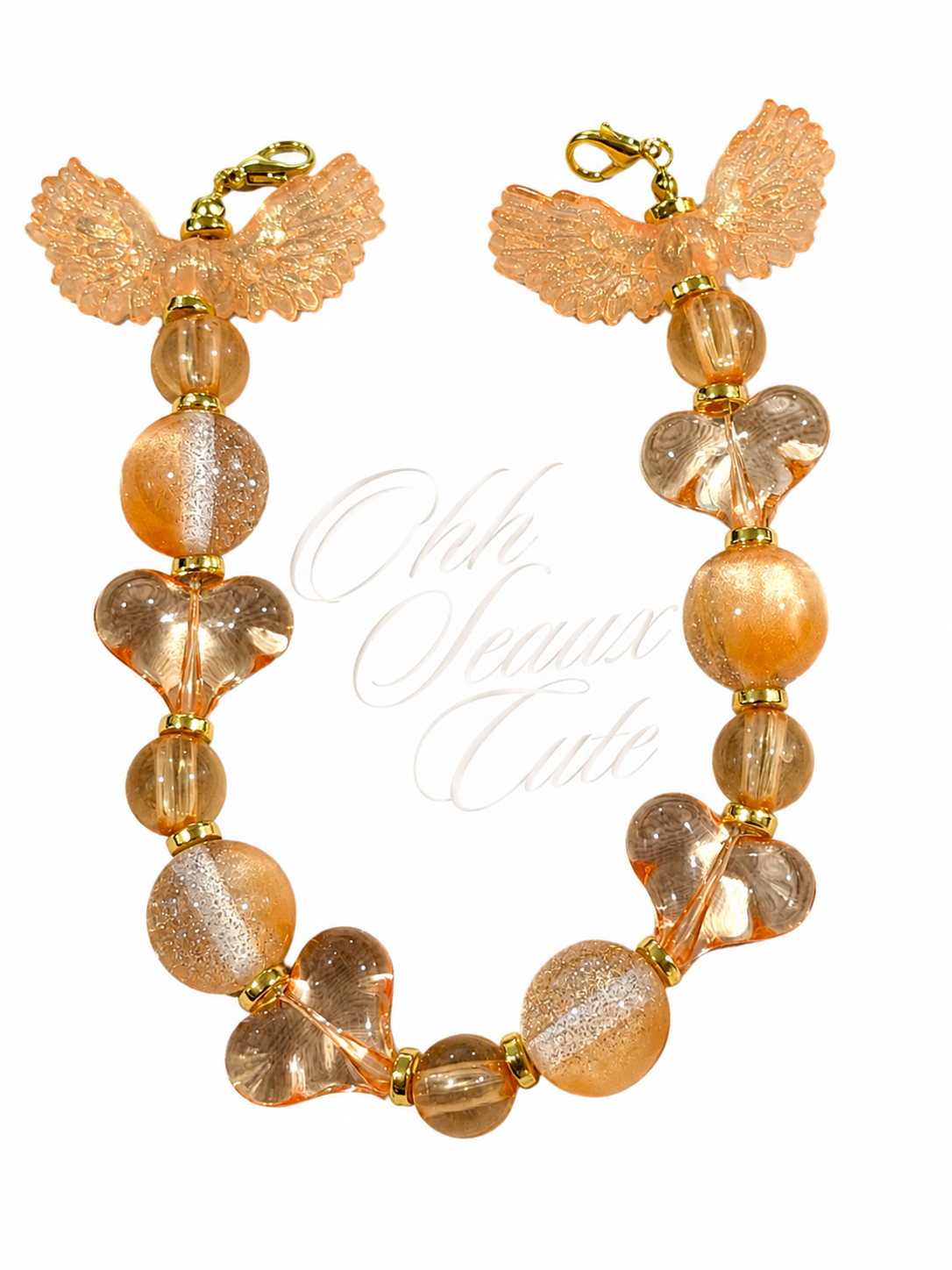 9” Orange Wings Hat Chain