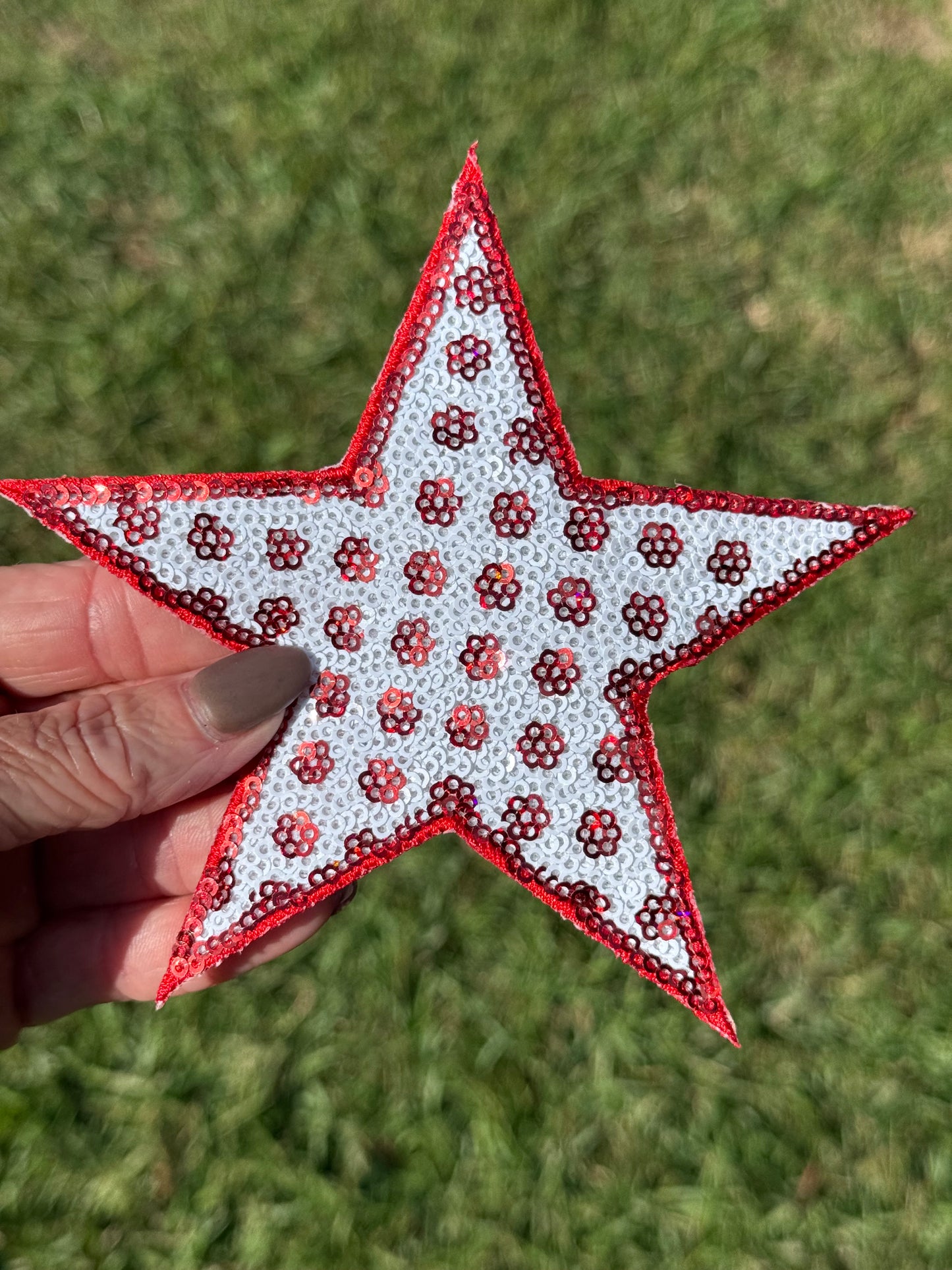 5” Sequin Polka Dot Star (OSC ORIGINAL) DO NOT COPY