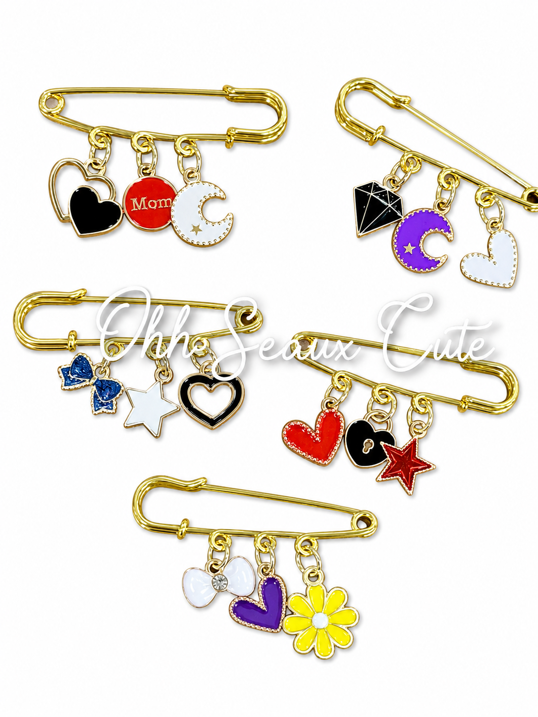 Game Day Hat Pins (Set of 5)