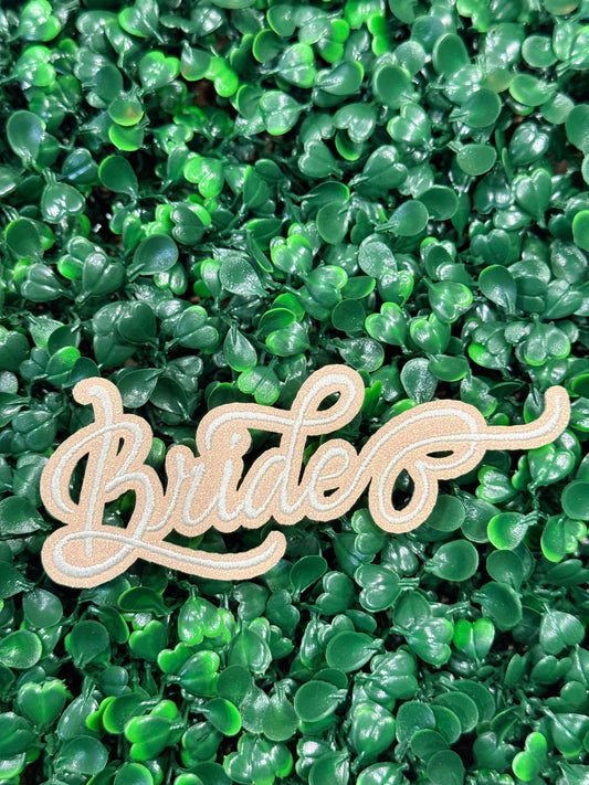 4.5” Glitter BRIDE