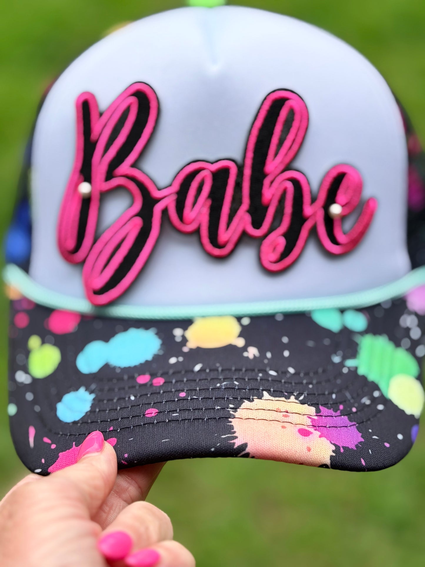 6” Neon Pink BABE