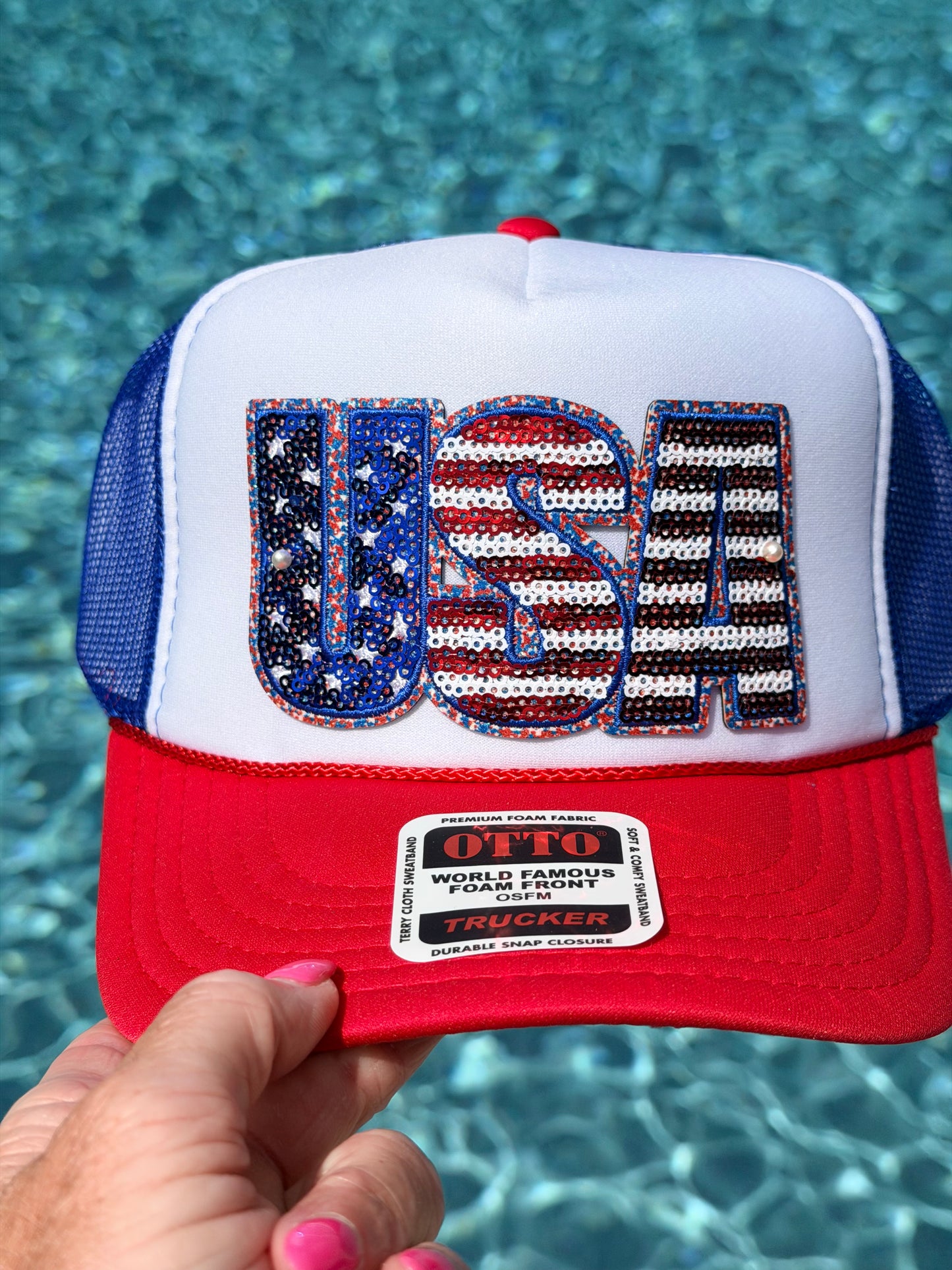 5” Sequin Flag USA