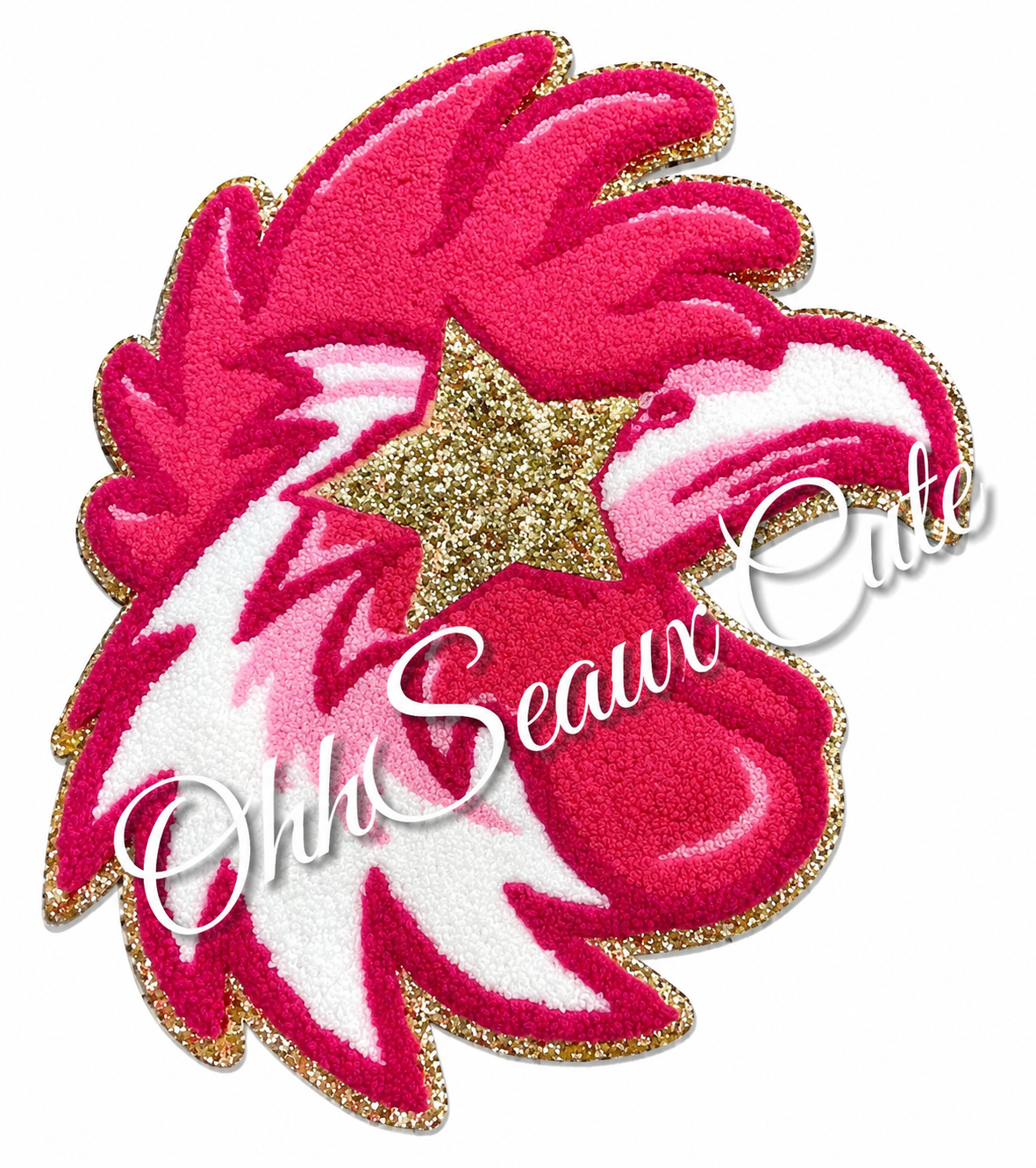 10” Chenille GAMECOCKS Patch