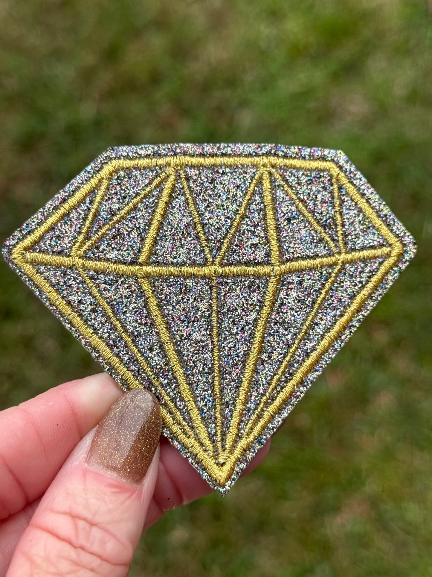 2.5” Glitter Diamonds