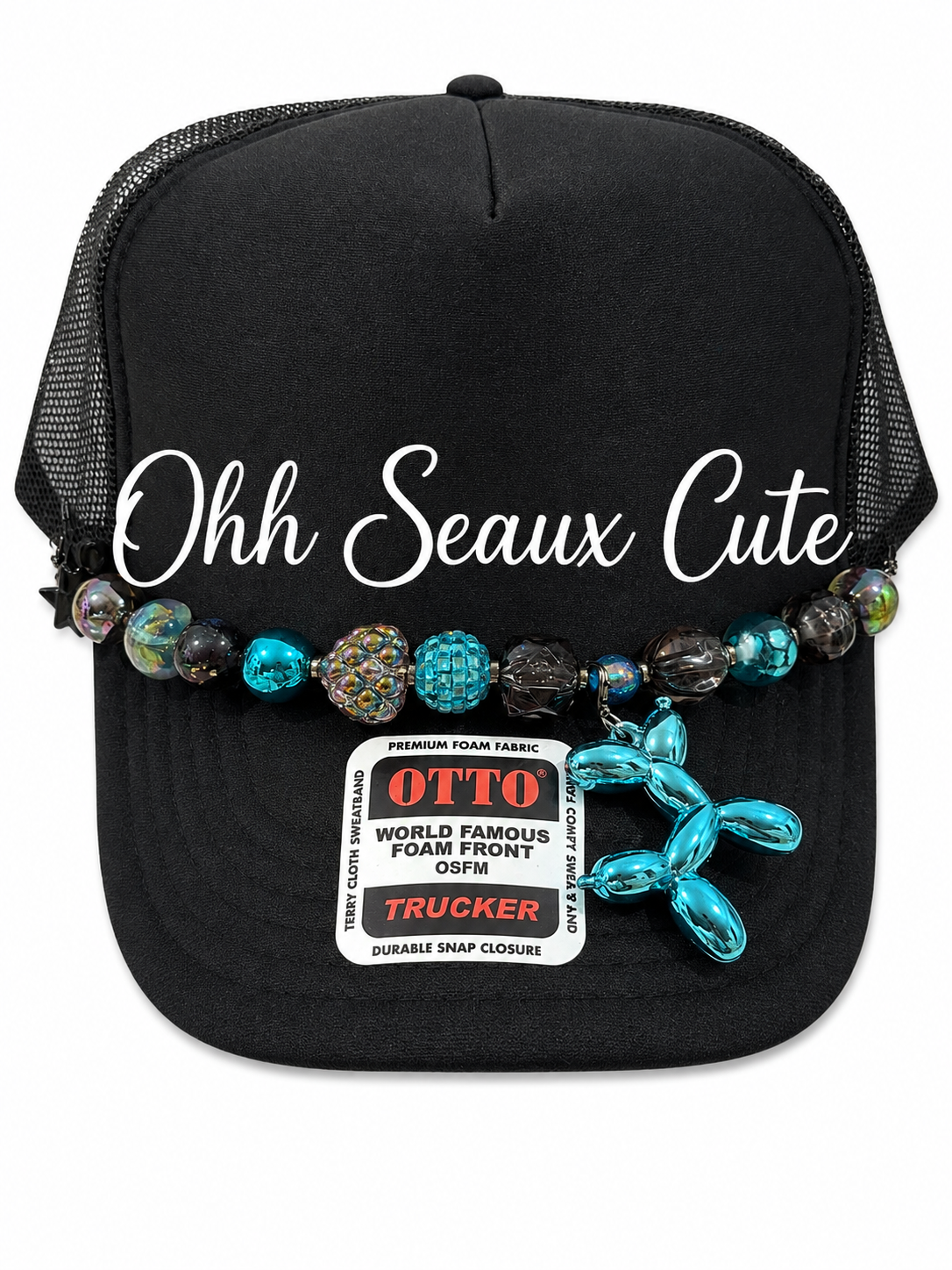 9” Blue Diamond w/ Detachable Charm Hat Chain
