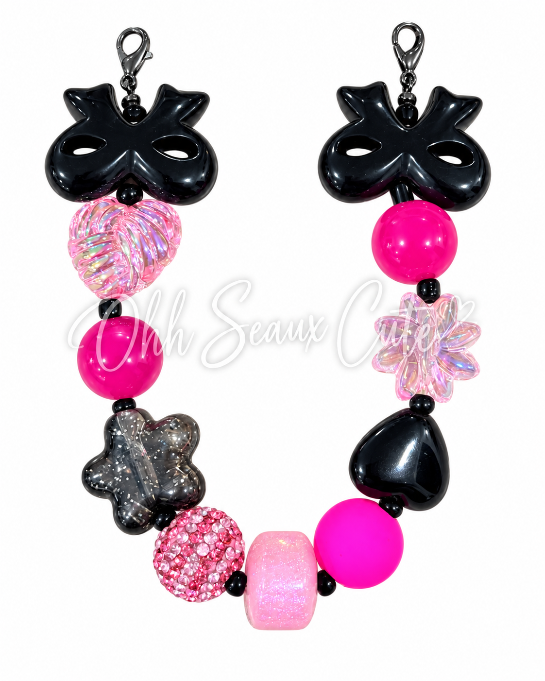 9” October Pink 7 Hat Chain
