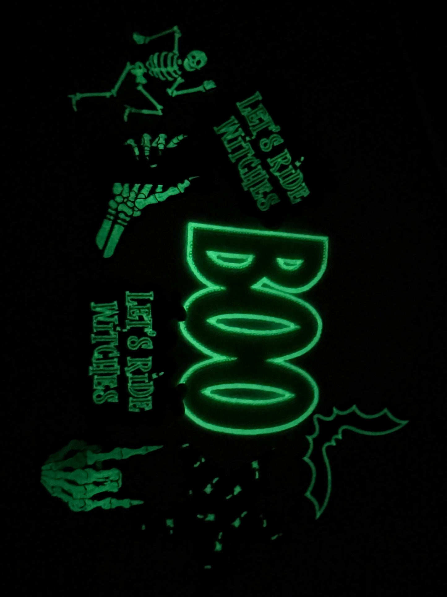 4”  Glow Let’s Ride Witches-Blue