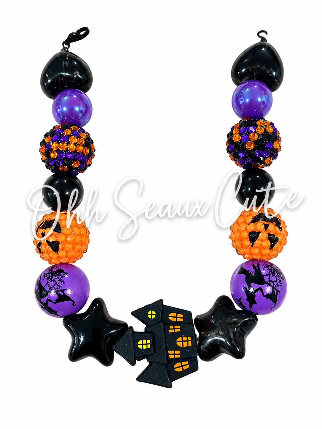 9” Spooky House Hat Chain