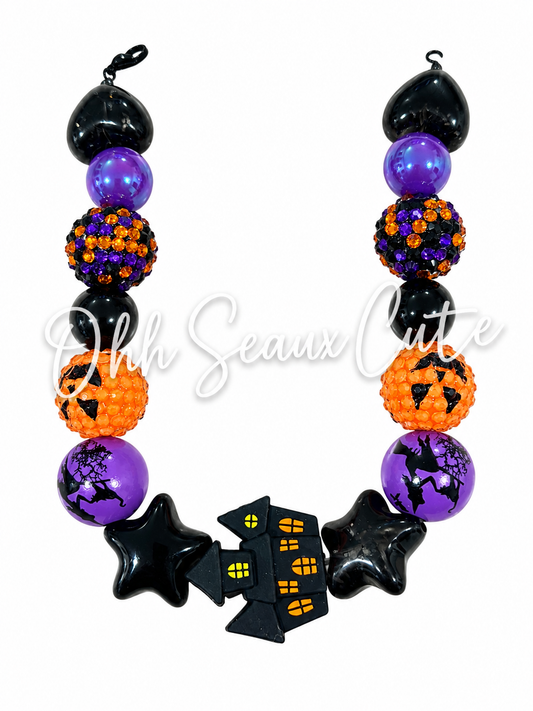 9” Spooky House Hat Chain