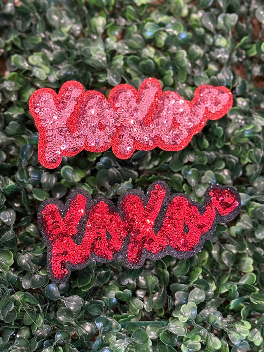 5” Sequin XOXO