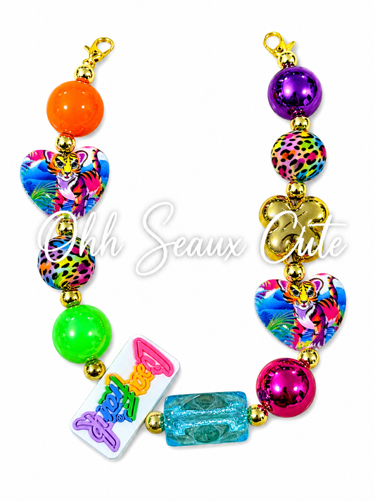 9” Lisa Frank Rainbow Hat Chain