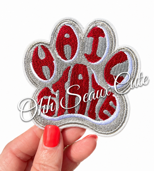 3” MSU Dawg Paw