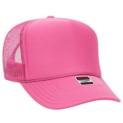 Otto High Crown Foam Trucker -Neon Pink