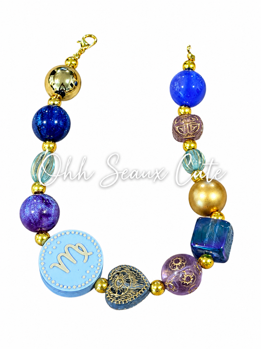 9” Zodiac Virgo Hat Chain