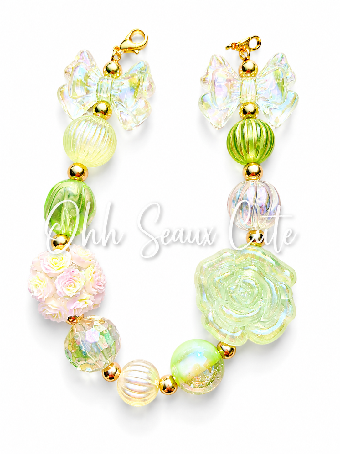 9” Green Garden 1 Hat Chain
