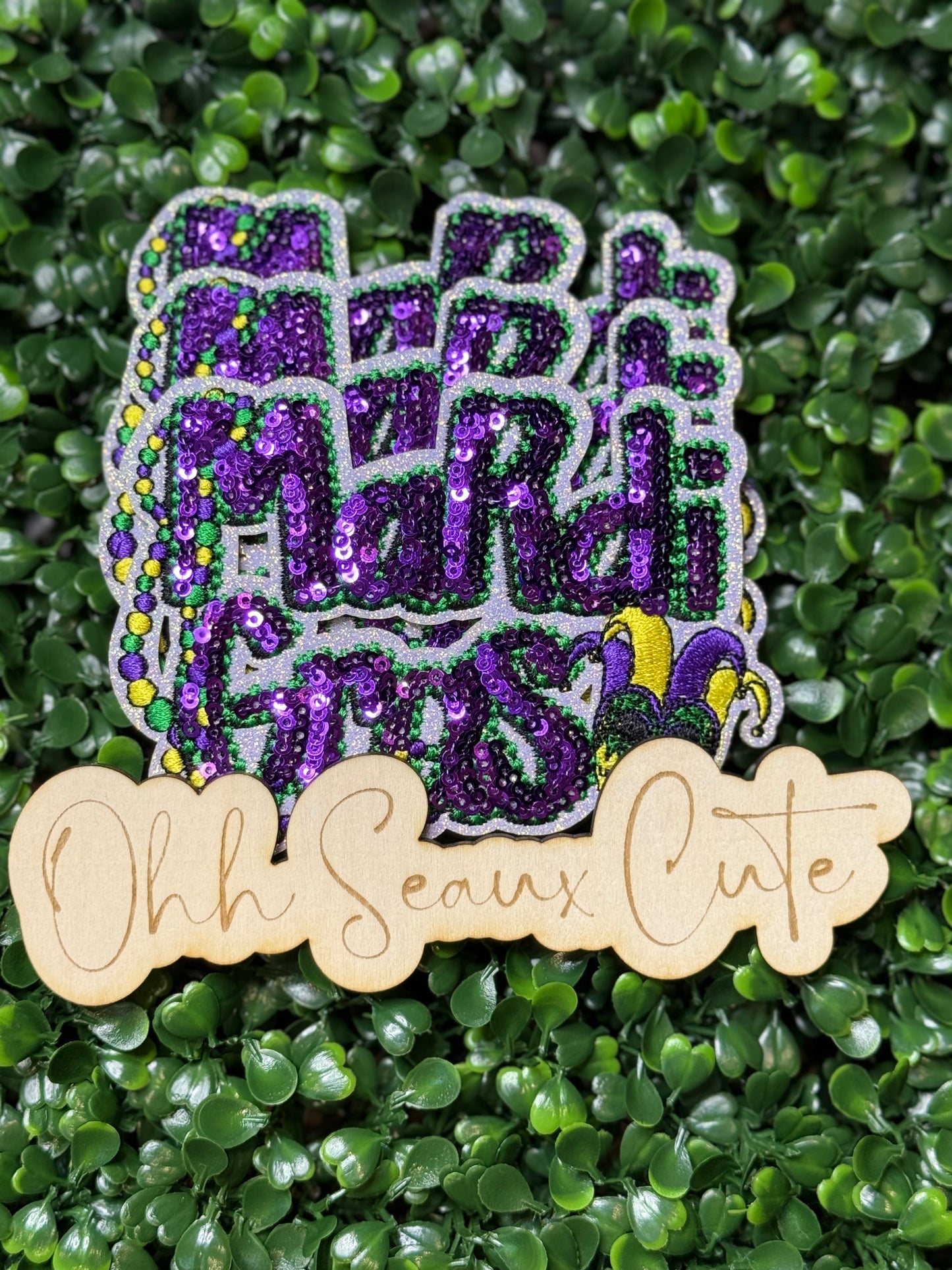 4.5” Sequin Mardi Gras (OSC Original)DO NOT COPY