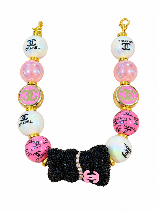 9” CC Black Bear Hat Chain