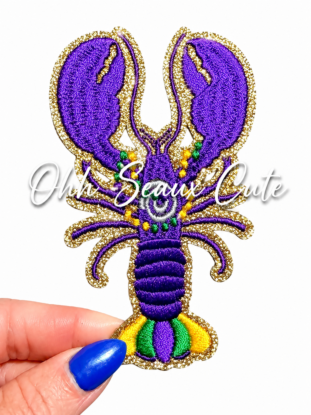 3.25” Glitter Crawfish Purple