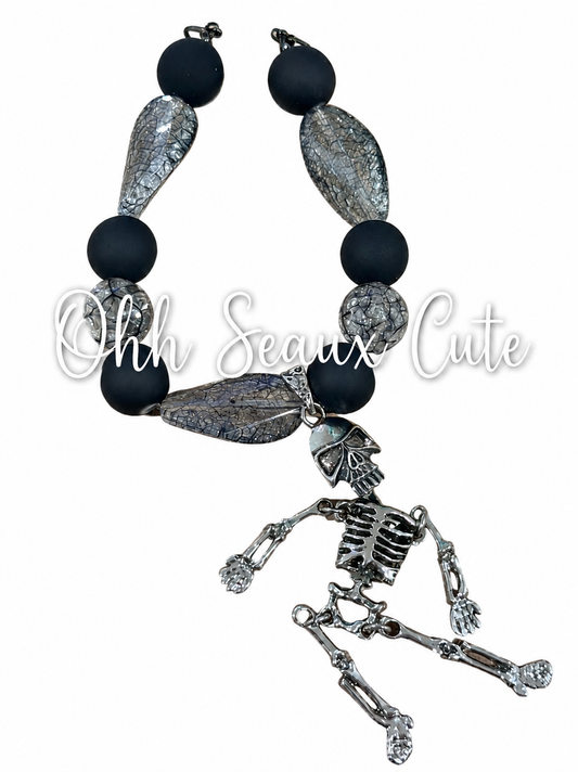 9” Dancing Skeleton Hat Chain