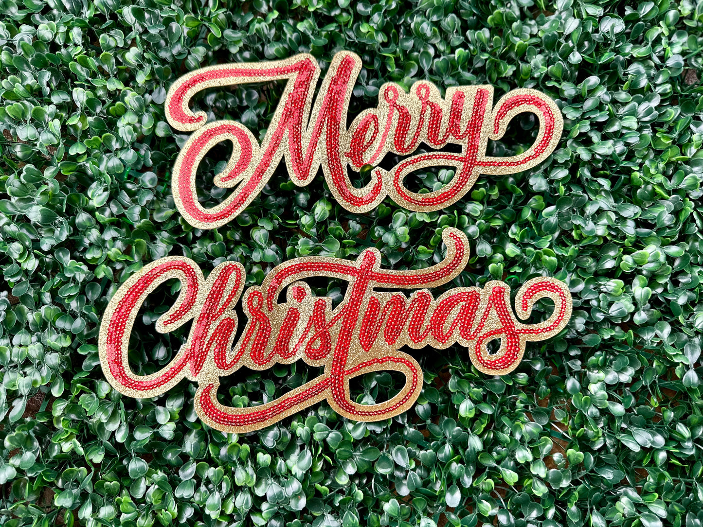 10” MERRY CHRISTMAS (2 Piece Set)