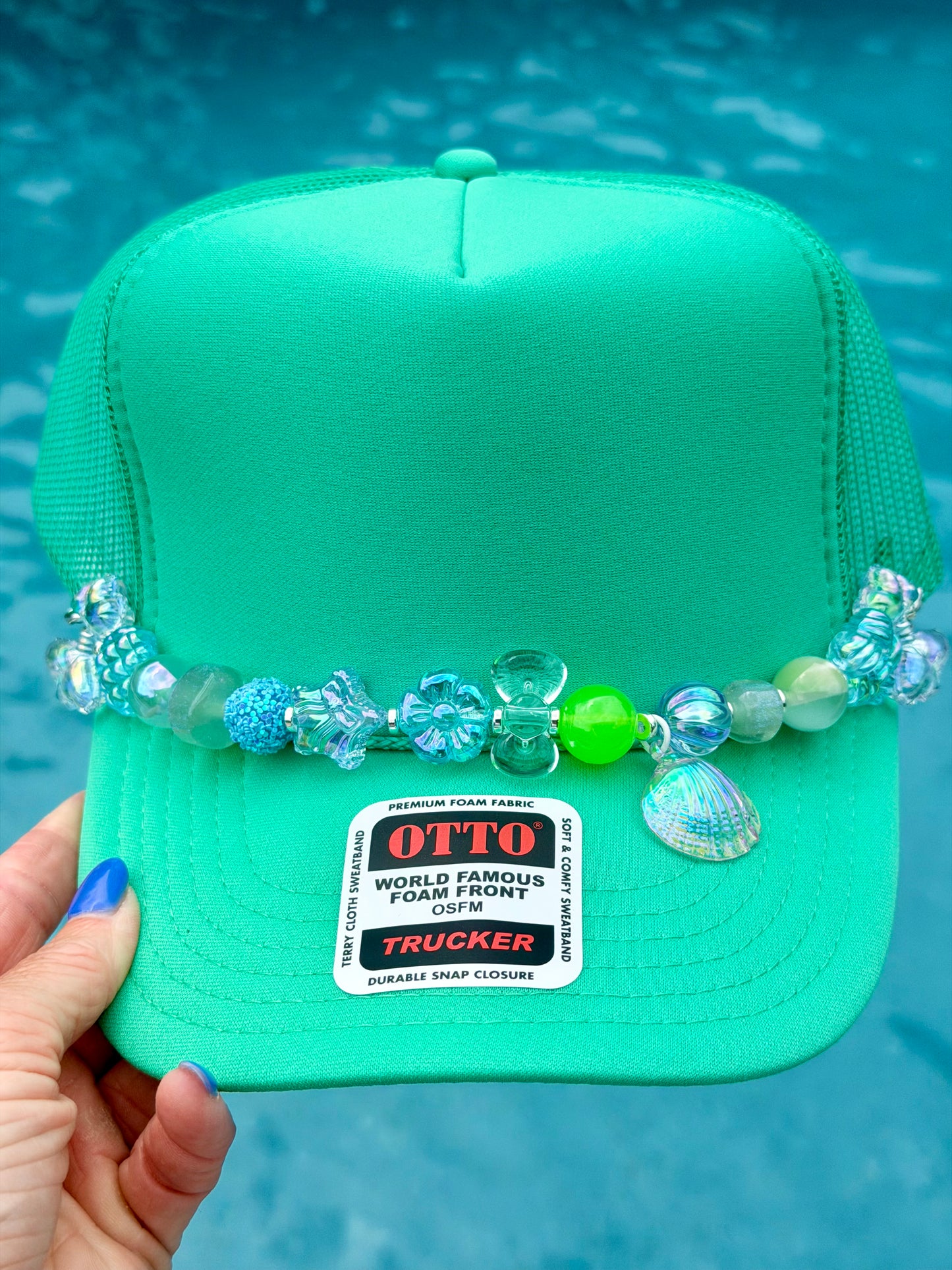 9” Aqua Shores Hat Chain