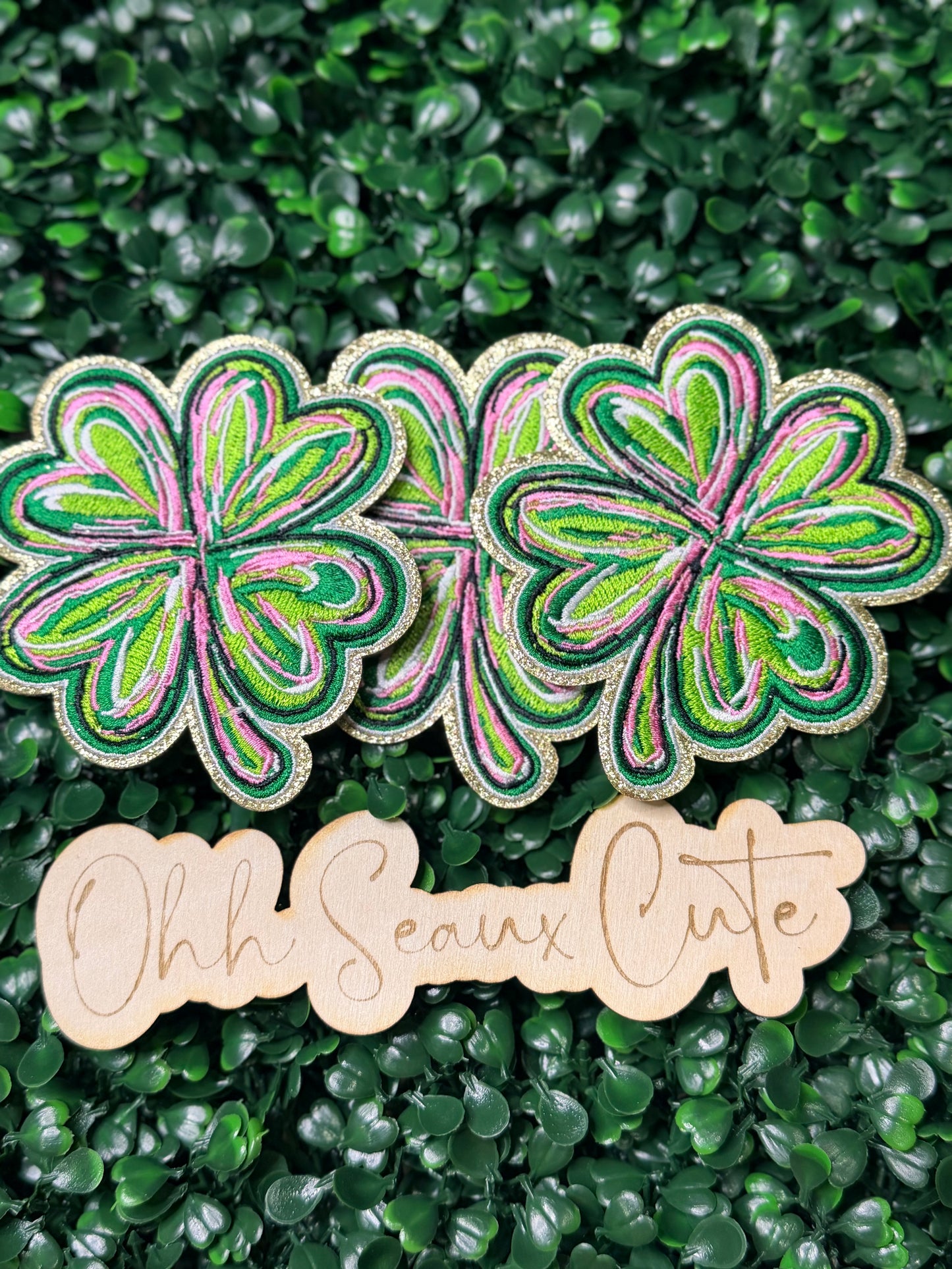 3.5” Watercolor Clover