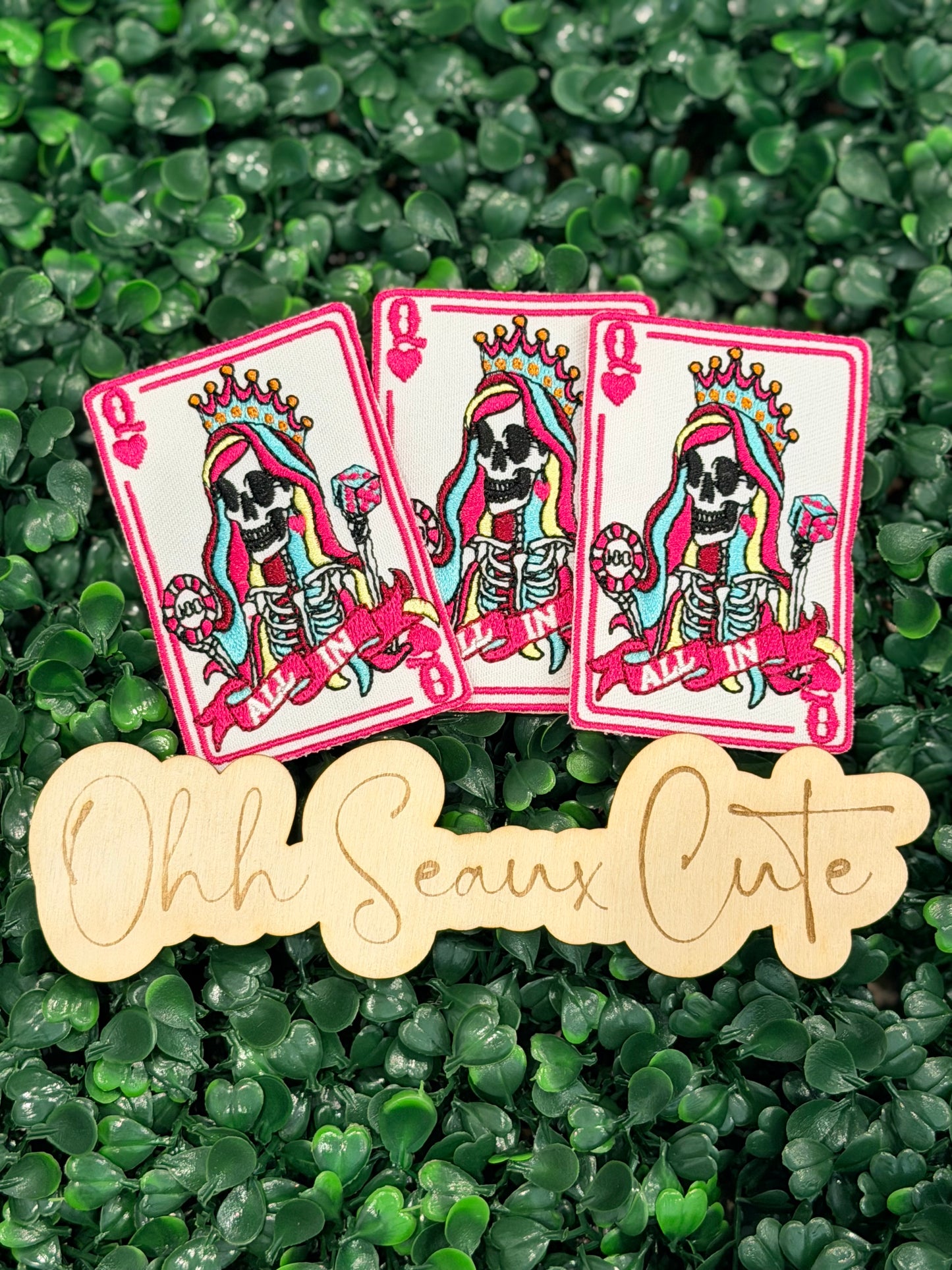 3.25” Double Down Queen Card
