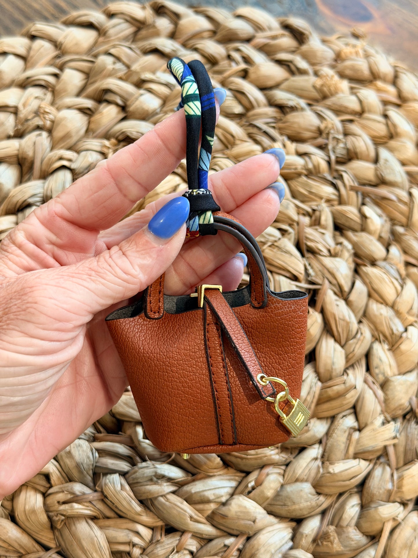 PU Leather Mini Purse Bag Charm