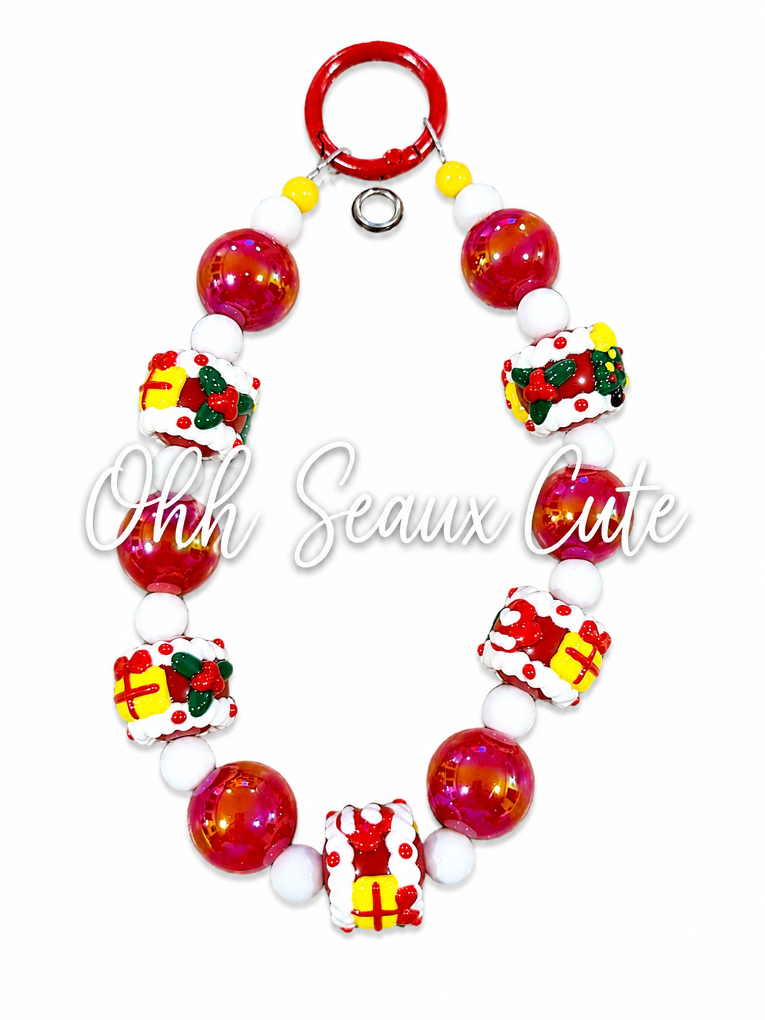 Christmas Phone/Keychain Wristlet