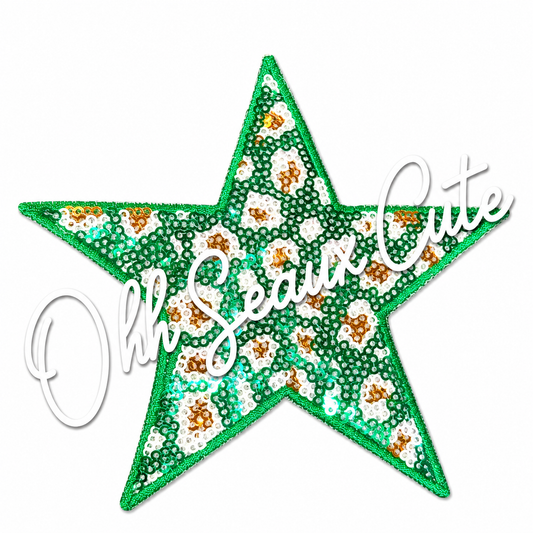 5” St Patrick Leopard Star