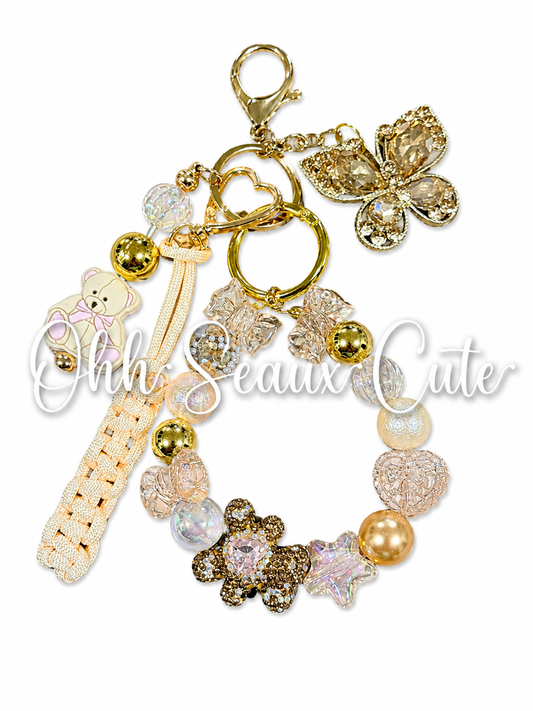 Beary Champagne Bag Charm