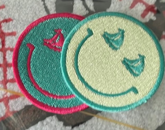 PREORDER 2.5” Sailor Embroidery Smiley