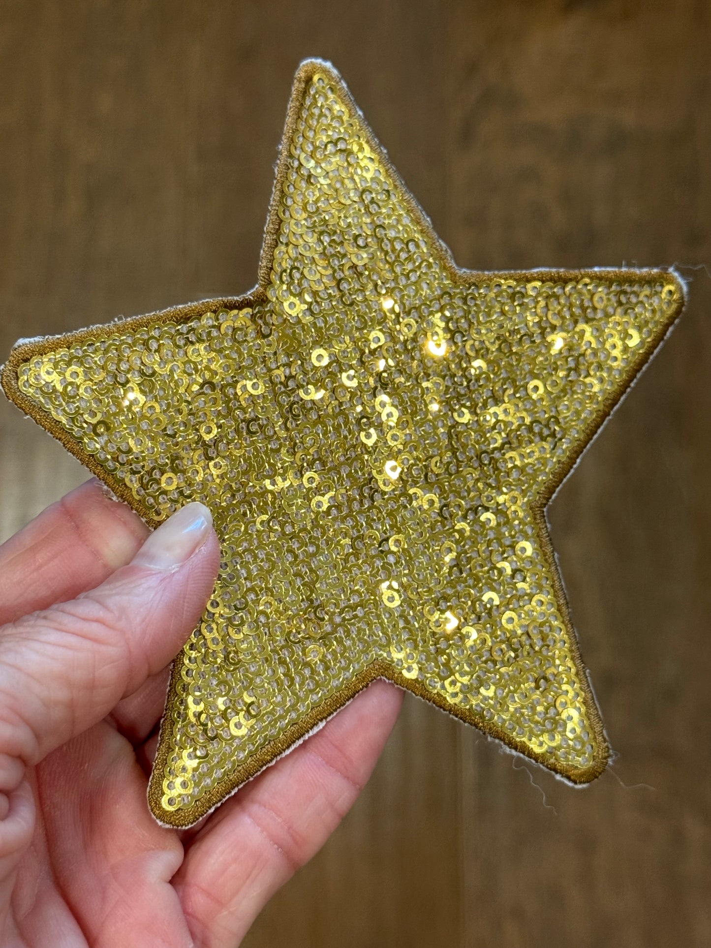 5” Sequin Star Patch