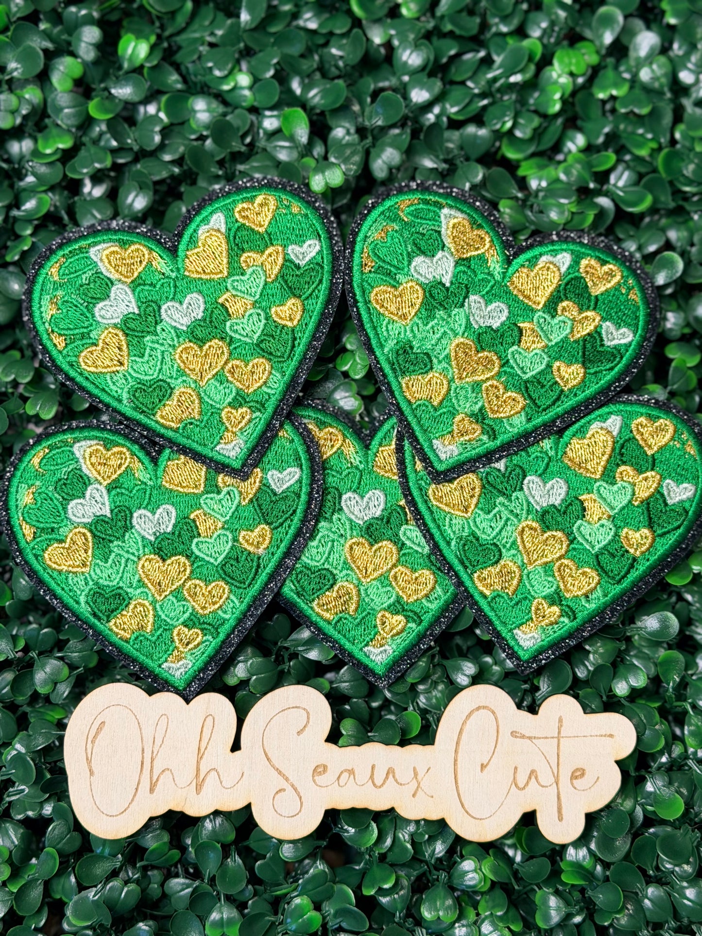 3” St Patrick’s Painted Heart