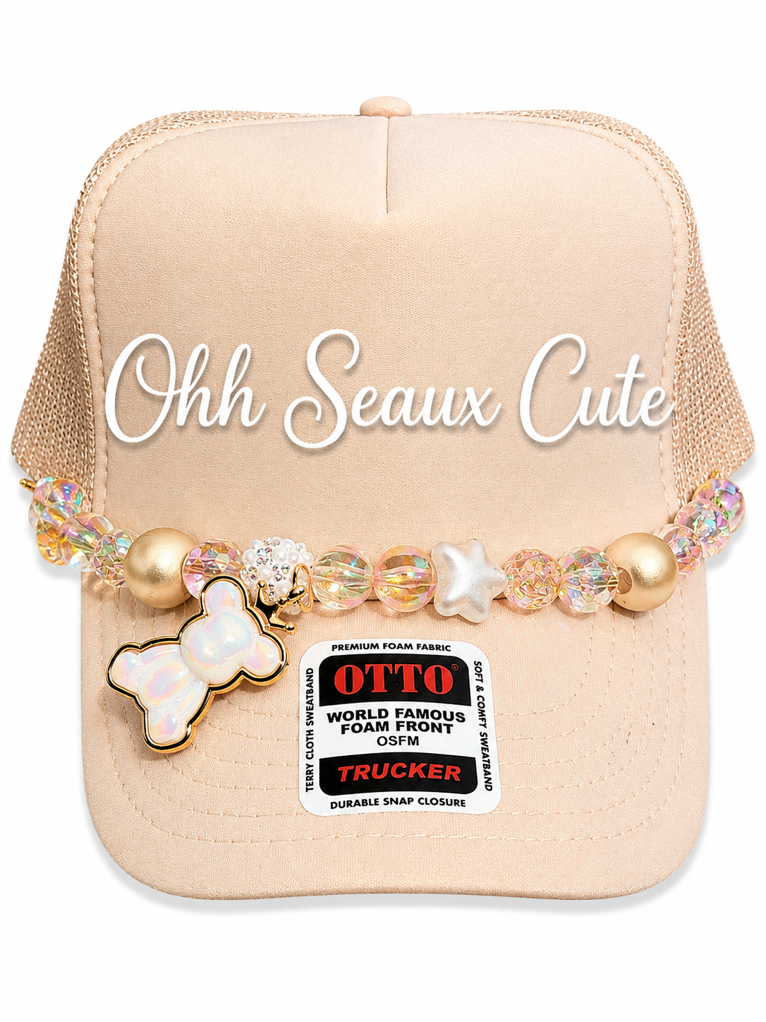 9” Queen Bear Hat Chain