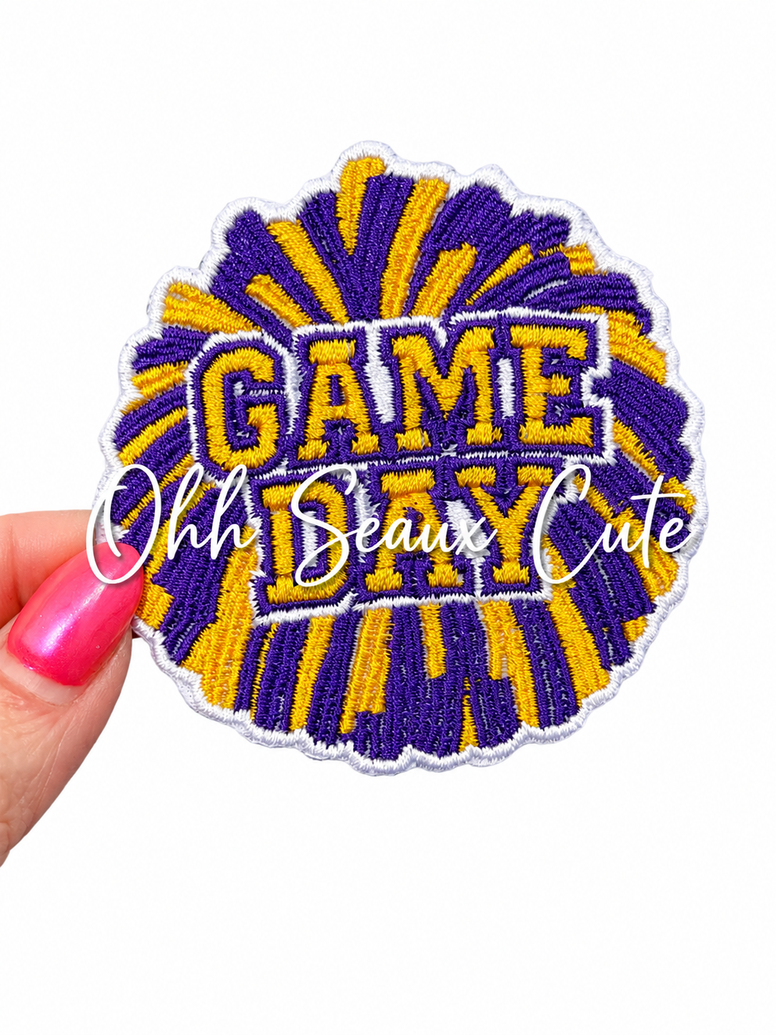 3” Game Day PomPom-Purple