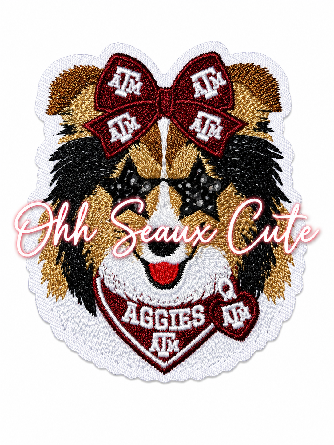 3.5” Aggies Hairbow Mascot