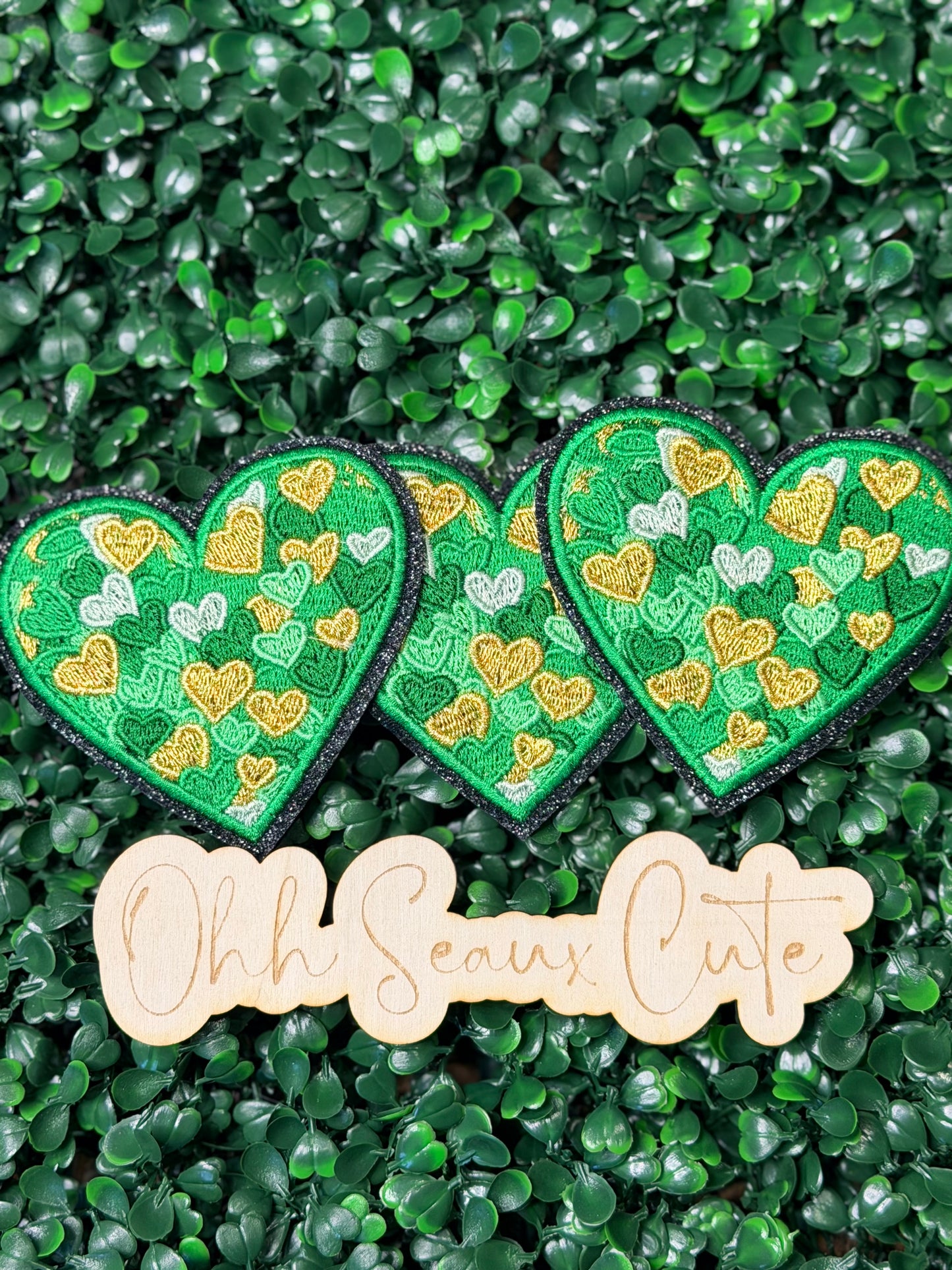 3” St Patrick’s Painted Heart