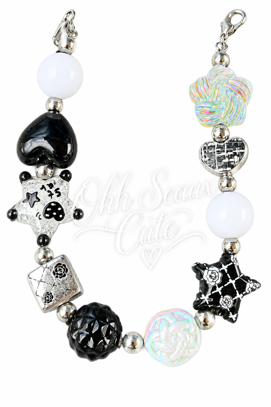 Black/White 9 Hat Chain