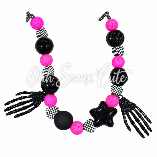 9” Skelly Hands Hat Chain